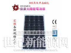 佳洁牌JJ-60DD60W单晶太阳能电池板