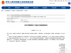 工信部：积极发展绿色氢氨醇等一体化项目